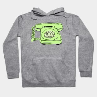 Sketchy Old Retro Rotary Phone Hoodie